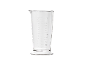 Prozorna merilna posoda z oznakami prostornine od 50 ml do 700 ml.
