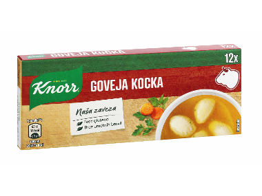 goveja jušna kocka, knorr, 12/1, 120g