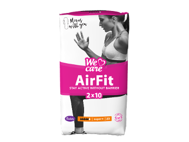 higienski vložki super+ airfit, we care, violeta, 20/1
