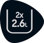 Oznaka: 2x 2.6L