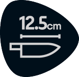 Nož z rezilom 12,5 cm.
