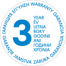 3-letna garancijska značka z besedo „leto“ v več jezikih.