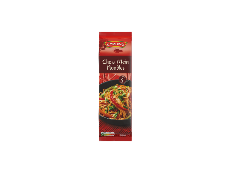 Paket rezancev Chow Mein z jedjo iz rezancev in zelenjave, Nutri-Score A
