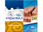 Dimljena tuna v sojinem olju, 160 g, z motivom grškega otoka.