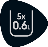5x 0,6L