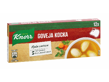 goveja jušna kocka, knorr, 12/1, 120g