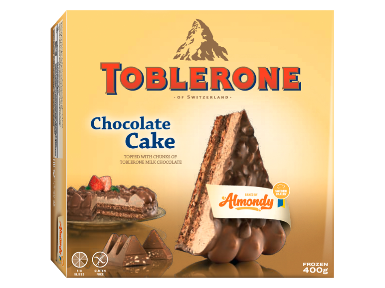 Zamrznjena čokoladna torta s koščki mlečne čokolade, 400g.