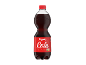 Steklenica kole z rdečo etiketo, ki prikazuje Nutri-Score.