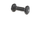 Črna 1 kg utež za vadbo moči.