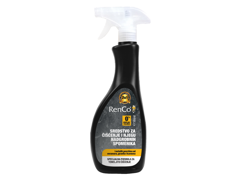 RenCo čistilo in negovalno sredstvo za nagrobnike, marmor, granit in kamen, 500 ml