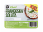XXL francoska solata s krompirjem, grahom in korenjem v kremni omaki.