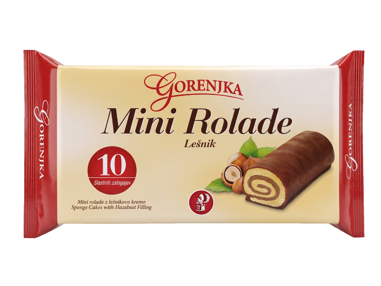 Mini rolade z lešnikovo kremo, 10 slastnih zalogajev