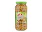 Kozarec čičerike z etiketo „Chickpeas“ in oceno Nutri-Score A.