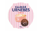 Kajmak Urnebes s papriko v roza črtasti embalaži, slovenski izdelek, 180g.