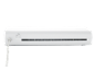 Beli laminator s kablom in stikalom ABS, stranski pogled.
