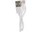 Beli polnilni kabel USB s priključkoma USB-A in USB-C