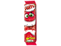 Rdeč sadni bonbon z očmi, nasmehom in češnjami, obogaten z vitaminom C, pod napisom 'Klimaneutral produziert'.