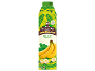 Karibski bananin nektar z 25 % sadnim deležem, z bananami in listi.