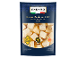 Kocke sira Grana Padano DOP, zorjene 14 mesecev, v embalaži.