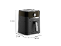 Moulinex Easy Fry & Grill cvrtnik na vroč zrak z merami 32,4 x 27 x 36,1 cm