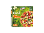 Zelenjavna pica z zelenjavo in črnimi olivami, 2x350g, pečena na kamnu, vegetarijanska.