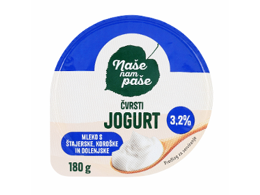 naše nam paše navadni čvrsti jogurt
