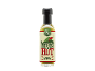 Steklenica zelene čili omake z napisoma „Original Chilli Sauce“ in „Taste Supreme“.