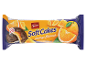 Mehki pomarančni kolački s čokoladno oblogo, z oznako 150 g.