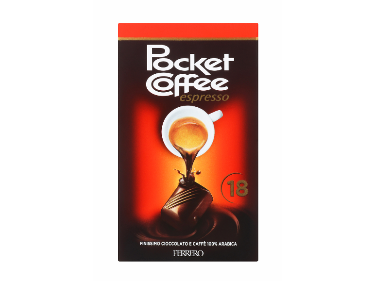 Škatla čokoladnih pralinejev z espresso kavo, 18 kosov.