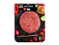 Pakiran surov goveji burger (240g) z oznako 10-dnevnega zorenja.
