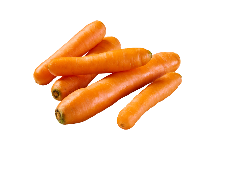 Sveže, oranžne korenje na črnem ozadju.