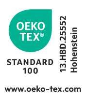 Pečat STANDARD 100, 13.HBD.25552 Hohenstein, www.oeko-tex.com