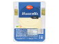 Mozzarella sir v rezinah v italijanskem slogu, z informacijami o hranilni vrednosti in sestavinah.