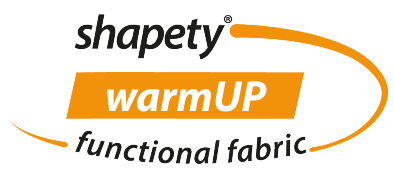 Logotip Shapety warmUP functional fabric