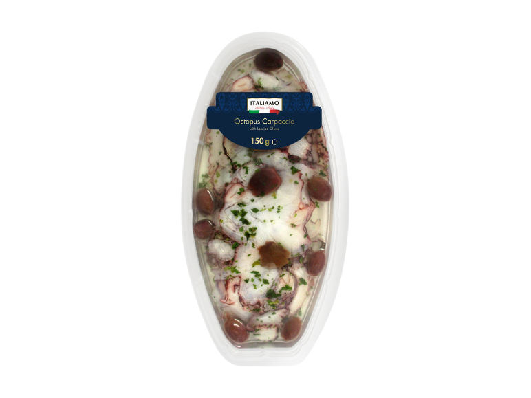 Hobotnični karpačo z olivami Leccino, 150 g
