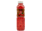 Jagodni in bazilikin napitek z bazilikinimi semeni v prozorni steklenici, 500 ml.