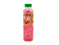 Azijska pijača z jagodo in baziliko s chia semeni v prozorni steklenici, 500 ml.