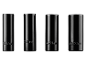 Štiri črne globoke nasadne glave z oznakami 17 mm, 19 mm, 21 mm in 23 mm.