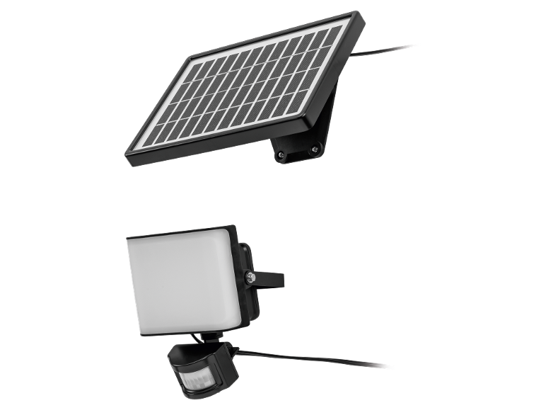 Solarni panel in reflektor s senzorjem gibanja.