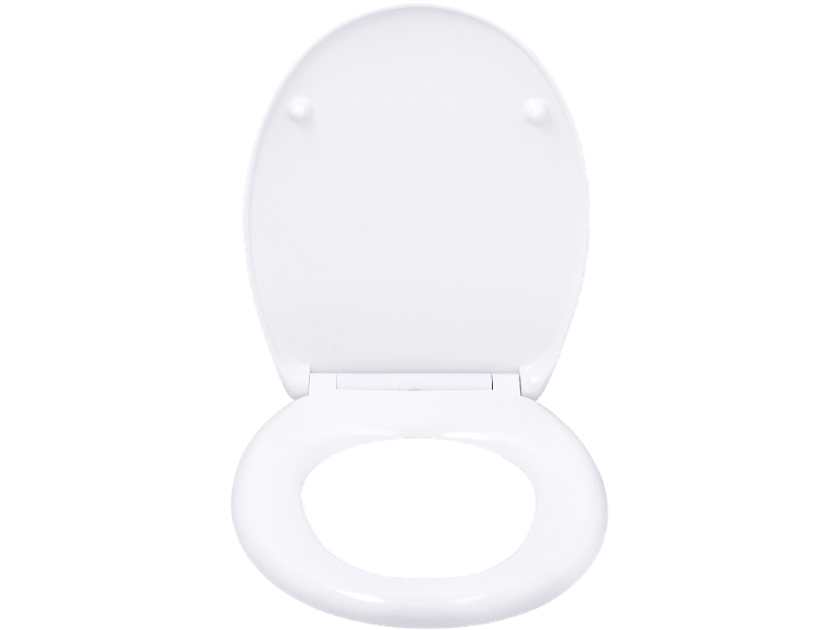 Bela WC deska z odprtim pokrovom