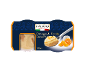 Pomarančni in rikotni desert z žlico, pomarančami in rikota sirom, 150g
