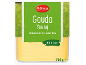 Mlad Gouda sir, blagega okusa, z najmanj 48 % maščobe v suhi snovi, 700 g.