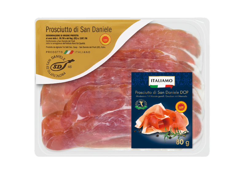 Italiamo Prosciutto di San Daniele DOP, 80 g