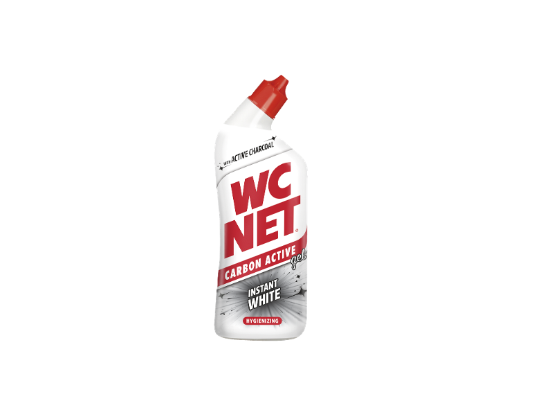 Čistilni gel za WC z aktivnim ogljem za takojšnjo belino