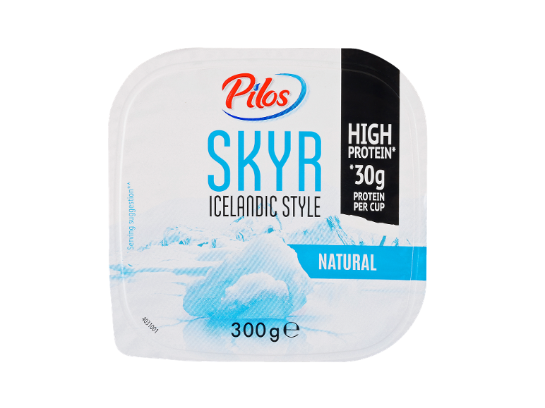 Visokobeljakovinski islandski skyr naravni jogurt, 300g.
