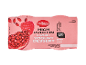 Visokobeljakovinski sadni jogurtov desert z malino, granatnim jabolkom in goji jagodami, 340g (2x170g).