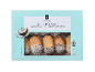 Škatla kokosovih petit four piškotov z mareličnim polnilom, 330g.
