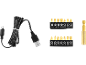 Komplet vijačnih nastavkov z USB polnilnim kablom.