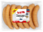 Paket 12 prekajenih klobas, 1200g, z oznako XXL in Nutri-score E.