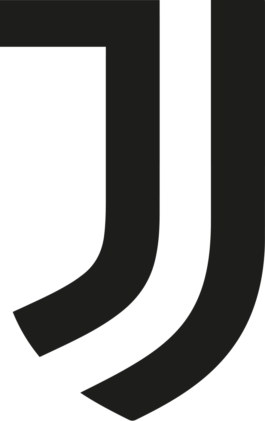 Črno-bela stilizirana številka 11, ki spominja na črko J.